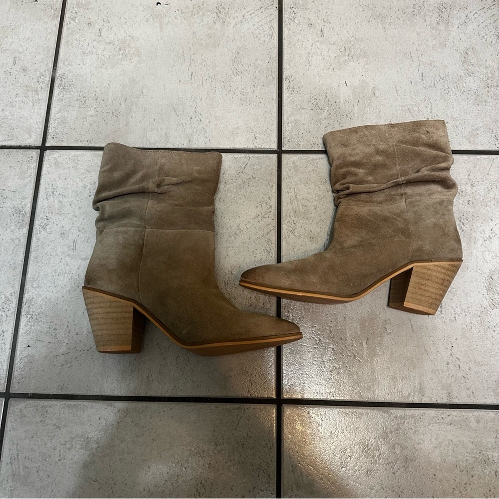 Matisse Dagget Slouchy Women's Suede Leather Ankle Boots - Brown Size 9 - Picture 2 of 9